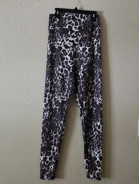 Vitality Leopard Print High-Waist Leggings - Brown & Cream For Women Size M.